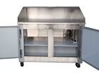 48  New Us-made Two  2  Door Refrigerated Dough Retarader Pizza Prep Table
