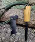 Fire Starter Kit Stainless Steel Grater Fatwood Ferro Rod Emergency Bushcraft