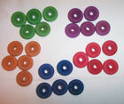 25  Parrot Bird Toy Parts Colored Wood Wooden Wheels  1  Round  W  1 4 Hole