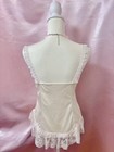Vintage 1980s Cupid White Camisole Usa Fairy Coquette Fancy Kawaii Y2k Bridal