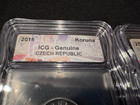 Icg Slab Graded Genuine 2018 Czech Republic 1 Koruna Coin  20mm  Czech Lion