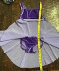 Girls Figure Ice Skating Purple  Dress Sleeveless   Dance Gymnastics Size Small
