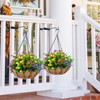 2 Pack Bird Feeder Hanger Hook Metal Clamp-on Deck For Railing Pole Outdoor