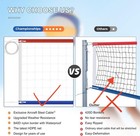 Professional Volleyball Net Outdoor Heavy Duty With Aircraft Steel Cable 32x3 