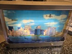 Vtg Y2k Twin Towers Wtc Nyc Skyline Motion Lamp Seabed Aquarium Light Oop Rare 
