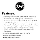 10ft 3 8 Diesel Resistant Flame Retardent Mil-23053 16 Dr-25 Raychem Alternative