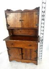 18  Tall Salesman Sample Miniature Wood Hoosier  Cabinet Antique Vintage Rare