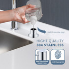 Kitchen Sink Soap Lotion Dispenser With 17 Oz Pet Bottle 360   Rotation  chrome 