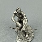 Vintage Hudson Pewter Iroquois Hunter Figurine  1980 Native American Bow Arrow 