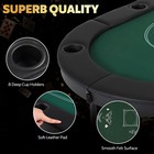 72 Inch Poker Table Foldable  8 Player Folding Poker Table  Texas Poker Table