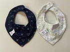 Janie And Jack Snap Bibs Set Of 2 Baby Boys One Size Woodland Bear