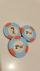 Riviera  1 Las Vegas Nevada Gaming Poker Casino Chips Lot Of Three Uncirculated 
