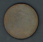 United States 1822 Large Cent Coronet Head Circulated Coin Scarce Issue