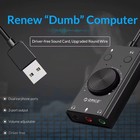 3port Usb Sound Card 7 1 Channel External Audio Adapter 3 5mm Stereo Headset Mic