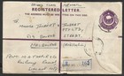 Pakistan To Australia Old Registered Airmail Postal Stationery Vf