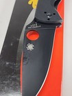 Spyderco Tenacious Folding Knife 3 38  8cr13mov Steel Plain Blade G10 Handle