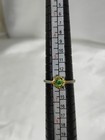 Vintage 18k Ge Yellow Gold Natural Green Emerald Woman Ring Size 5 5
