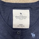 Vintage Abercrombie Babydoll Sweater Girls Medium Bella Swan Blue Henley Y2k 90s