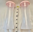 Tupperware Large Hourglass Salt And Pepper Shakers Set  Pink  New