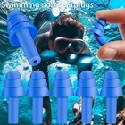 Reusable Silicone Ear Plugs Noise Reduction For Sleeping Swimming Waterproof Wit