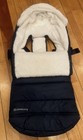 Uppababy Cozyganoosh Toddler Footmuff Navy white Fleece Winter Full Coverage