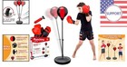 Adjustable Punching Bag For Kids 3-12     Complete Boxing Set With Gloves