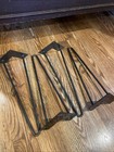 Set Of 4 Vintage Metal Hairpin Table Legs 16    Furniture Mcm Mid Century Retro