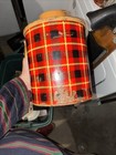 50   s Vintage  the Skotch Jug  Half Gallon 9    Hamilton Ohio Plaid Scotch Thermos