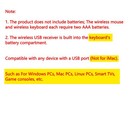 Mini Wireless Keyboard And Mouse Set Waterproof 2 4g For Mac Windows Pc Computer