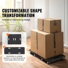 2pcs Platform Dolly Interlocking Edge Furniture Mover 500lbs Capacity Each