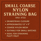 Ld Carlson Small Coarse Nylon Straining Bag