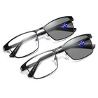 Metal Progressive Multifocus Reading Glasses Bifocal Presbyopic Readers