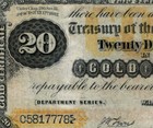 1882  20 Gold Certificate Fr  1178 Lyons roberts S n C5817778 Pmg 20
