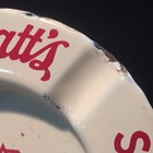 Antique Vintage Labatt s Beer Advertising Porcelain Enameled Metal Ashtray