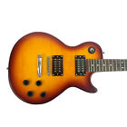 Zenison 6 String Electric Guitar Exotic Quilted Maple Sunburst Tobacco