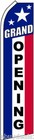 Grand Opening Rwb Flutter Flag Tall Feather Swooper Advertising Sign Banner