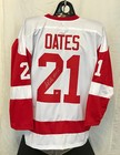 Adam Oates Autographed White Custom Jersey - Detroit Red Wings - Hof 12 Insc