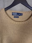 Polo Ralph Lauren Men s Beige Solid Knit Cotton Crew Neck Pullover Sweater Xl