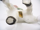  756 Vintage White Playful  Whimsical Donkey Figurine  White With Golden Accent