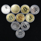 10pcs Bitcoin Souvenir Coins With Protective Case