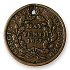 1837 Us Hard Times Token Substitute For Shin Plasters Phoenix May Tenth Copper