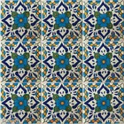 C325 - Mexican Handmade Talavera Clay Tile Folk Art 4x4   Handpainted