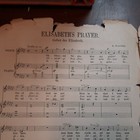 Elisabeths Prayer  1845  Large Format Piano Voice Sheet Music Operatic Anthology