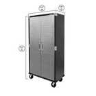 Seville Classics Ultrahd Storage Cabinet  36  W X 18  D X 72  H Graphite