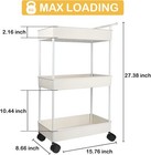 Baby Diaper Caddy  Plastic Movable Cart For Newborn Nursery Essentials Diaper St