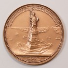 Statue Of Liberty 1884 Bartholdi - Medallic Art Maco - 2 5  Bronze Medal