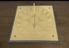 Rare  11 5x11 5    Antique Van Cort Instruments Brass Sundial Wth Roman Numerals