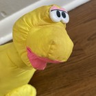 Vintage 1992 Fisher Price Dino Roars Yellow Puffalump Dinosaur Plush Nylon 