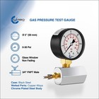 Gas Test Pressure Gauge 30 Pound  30 Psi   200 Kpa 3 4    Fnpt Connection Assembly