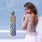 Cylinder Urn Necklace For Ashes For Women Men Cremation Jewelry Keepsake Pendant